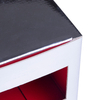 Caja de embalaje de productos para el cuidado de la piel con láser dorado y plateado.
